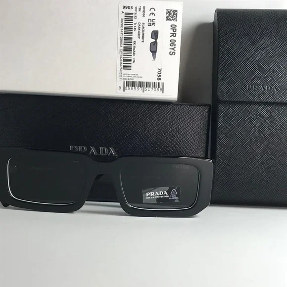 New - 💯Authentic - New - Prada Eyewear PR 06YS rectangle frame sunglasses - Picture 14 of 16